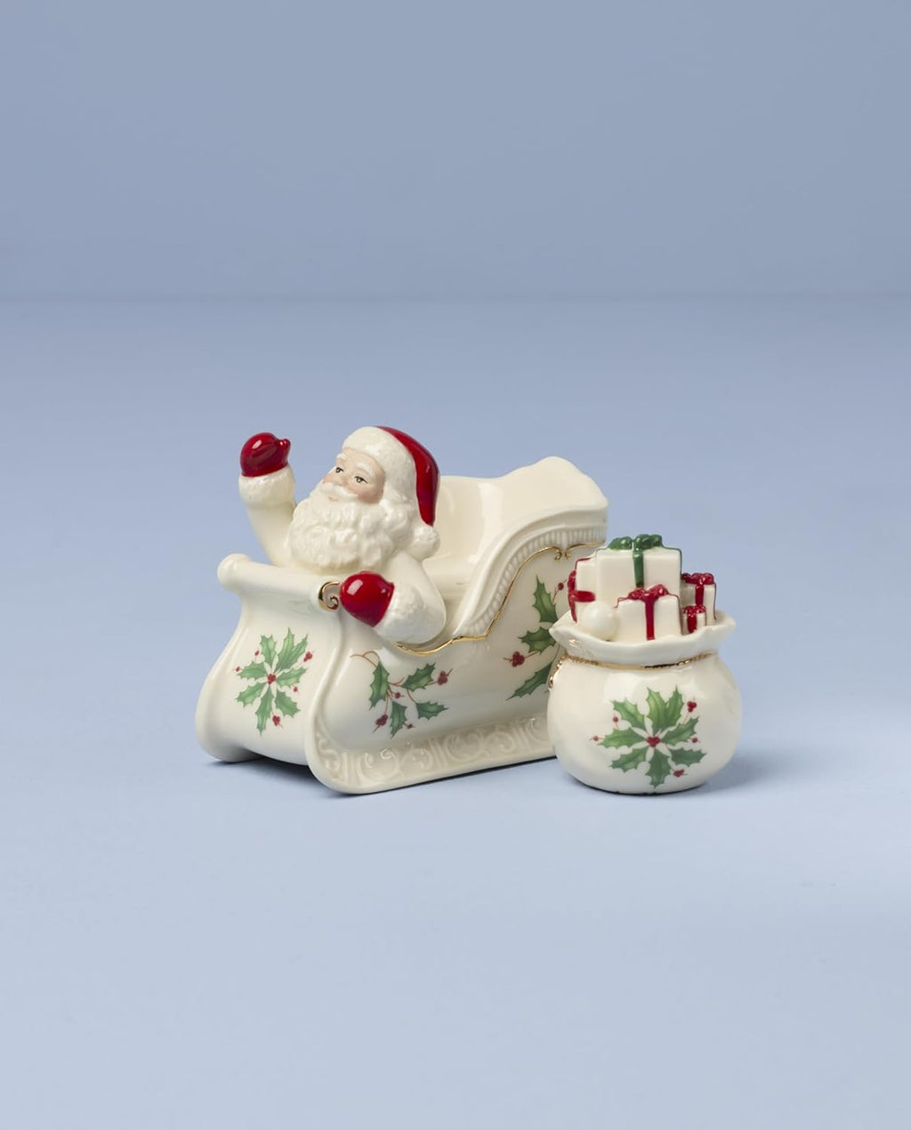 Holiday Figural Salt & Pepper Set, Christmas Dishes, Festive Serveware