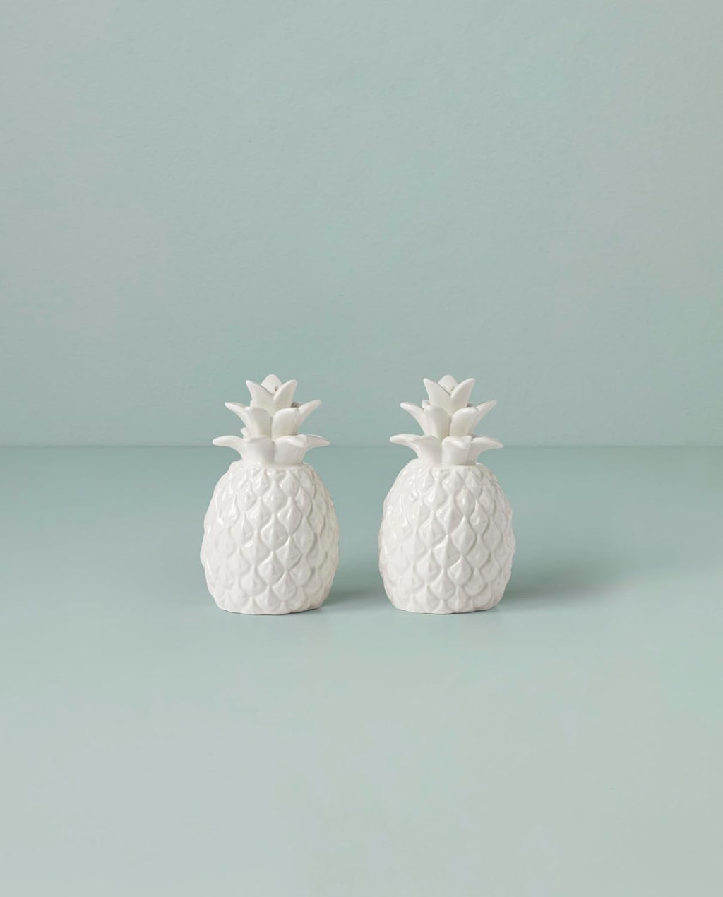Wicker Creek Pineapple Salt & Pepper Set, 0.66, White