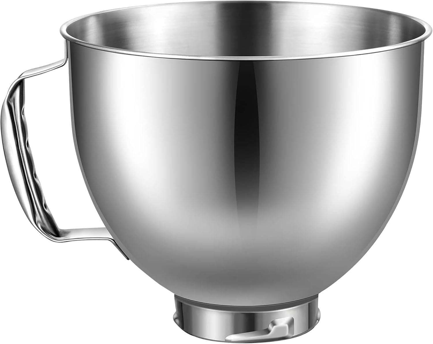 5 Quart Stainless Steel Mixer Bowl for KitchenAid Artisan & Classic Series 4.5&5 QT Tilt-Head Stand Mixers, Replacement Bowl for KitchenAid, Mixer Attachment for KA, Silver
