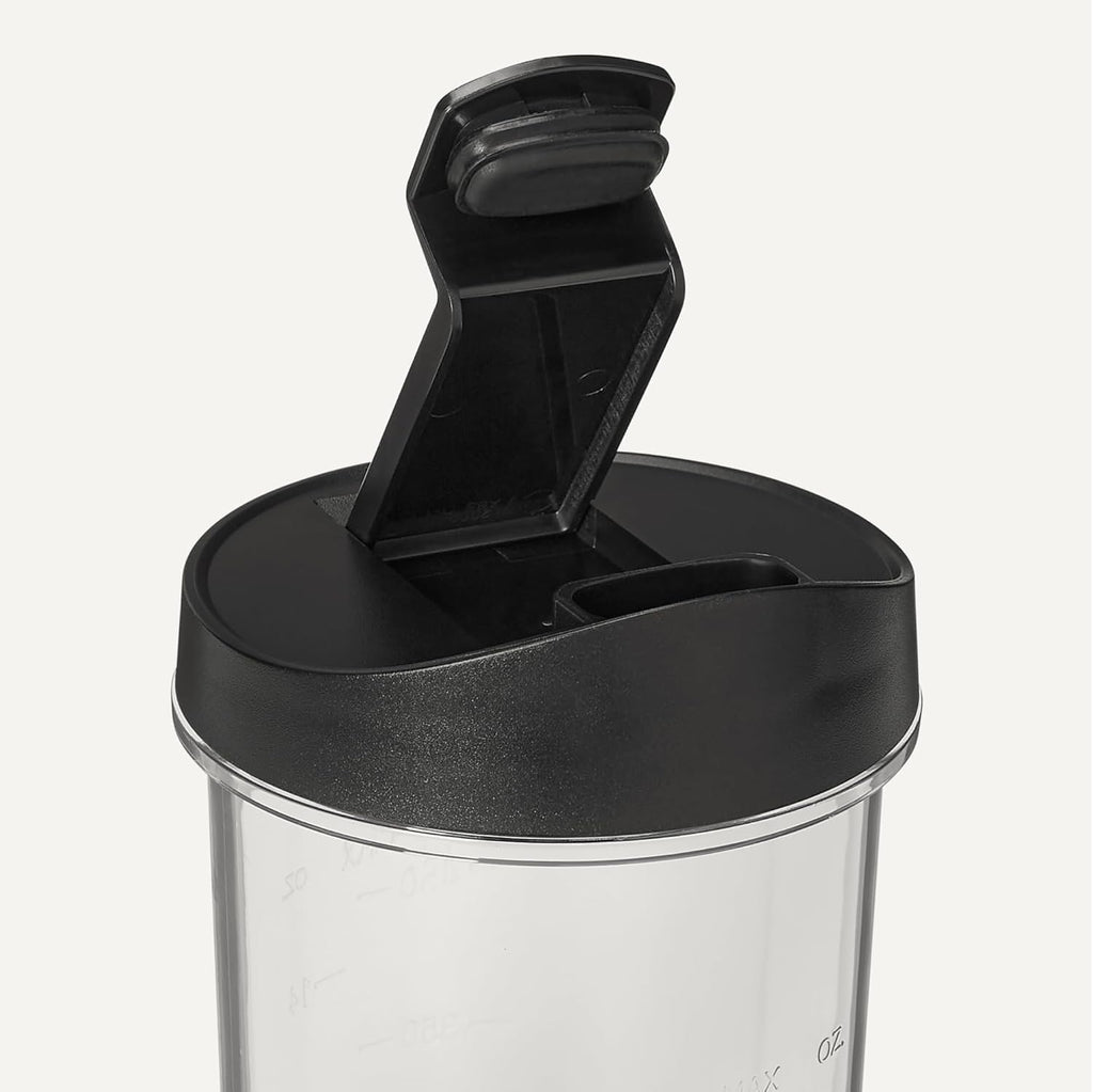 Portable Blender for Smoothies and Shakes with 250W Power,15 Oz BPA Free Travel Cup and Lid, Black