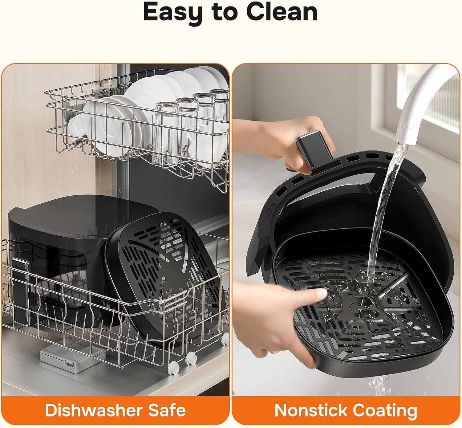 12-in-1 Air Fryer 6.34 Qt, Digital Preset Airfryer with Visible Window, Nonstick and Dishwasher-Safe Basket, Air Fry, Roast, Bake, Dehydrate, Fries, 1700W