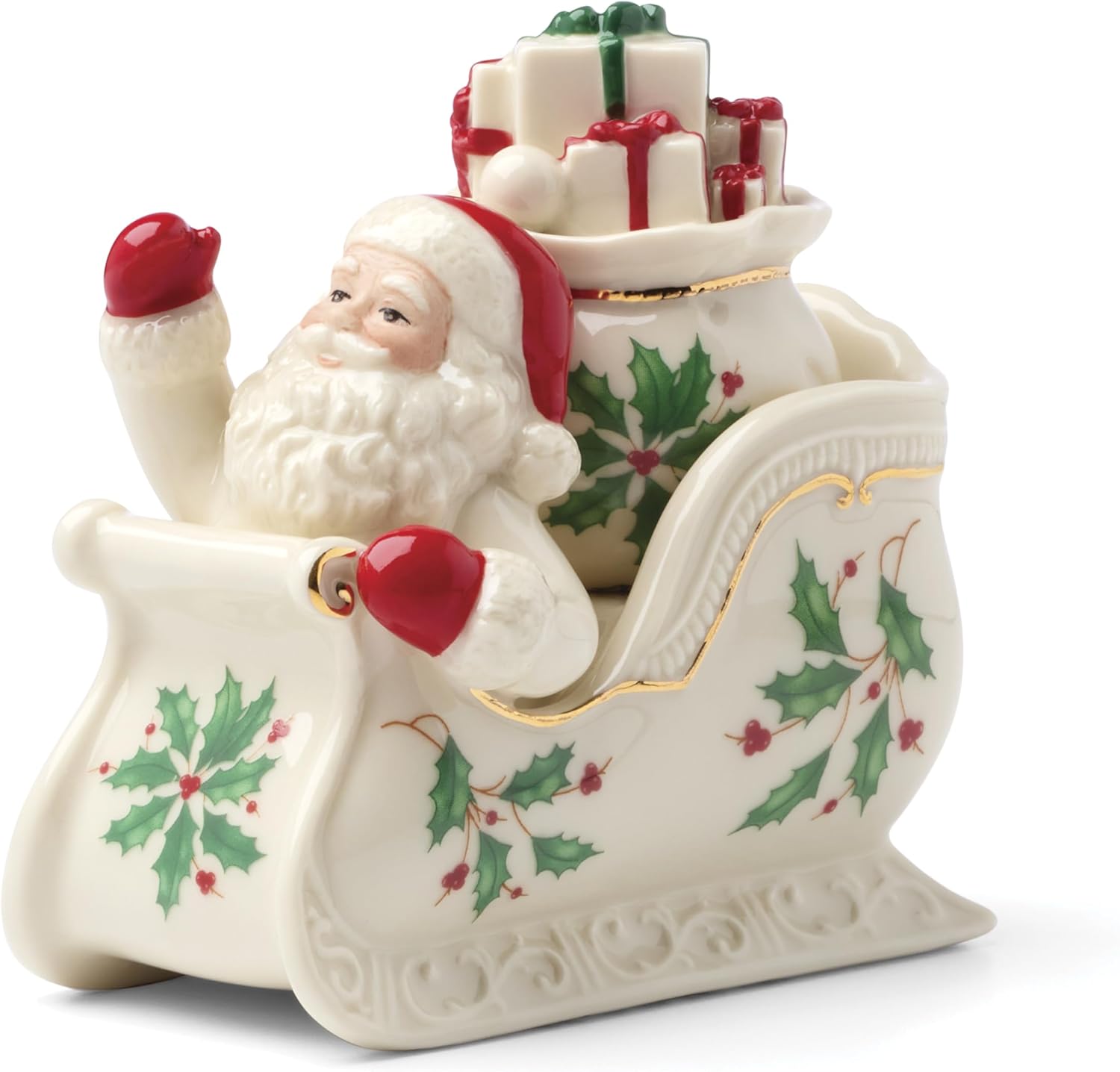 Holiday Figural Salt & Pepper Set, Christmas Dishes, Festive Serveware