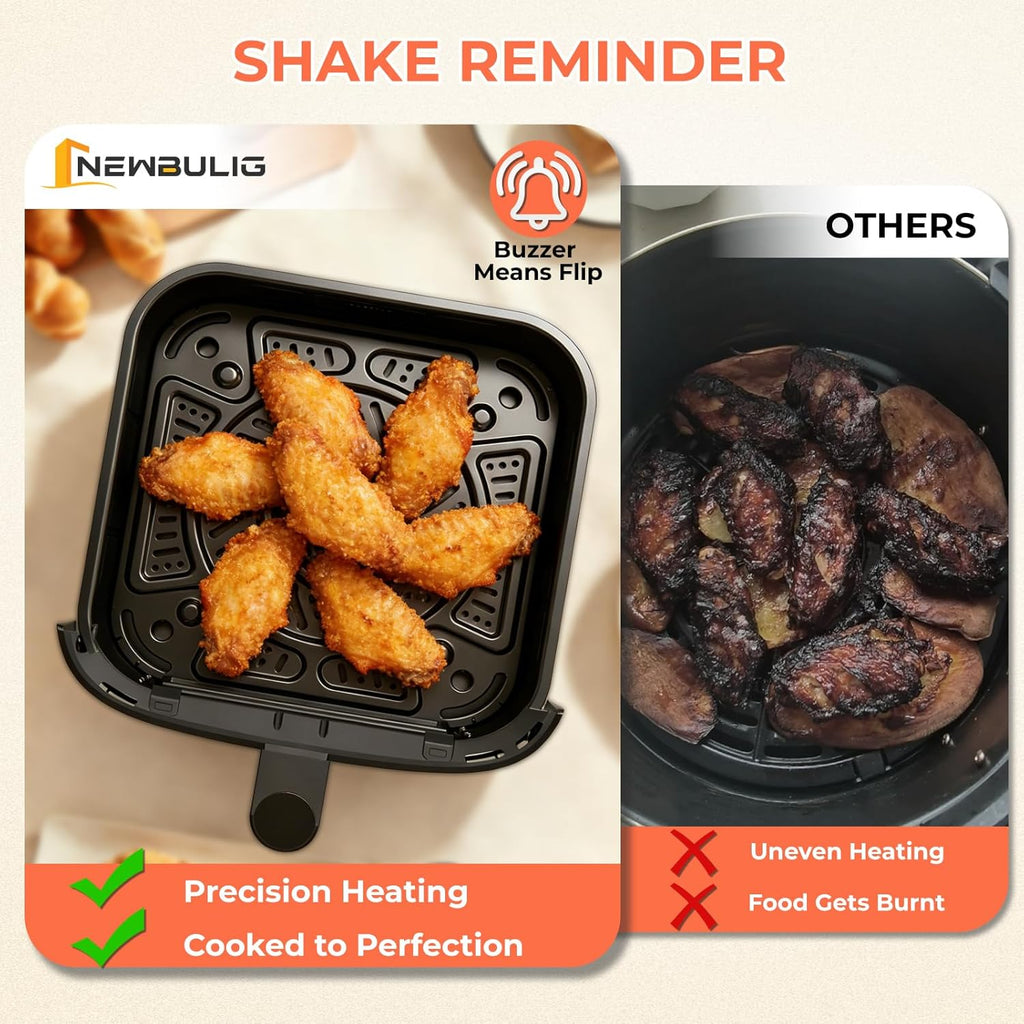 Air Fryer，4QT Small AirFryer with Easy View Window and Interior Light, Digital Touchscreen with 8 Presets for Custom Cooking, Nonstick and Dishwasher Safe Basket