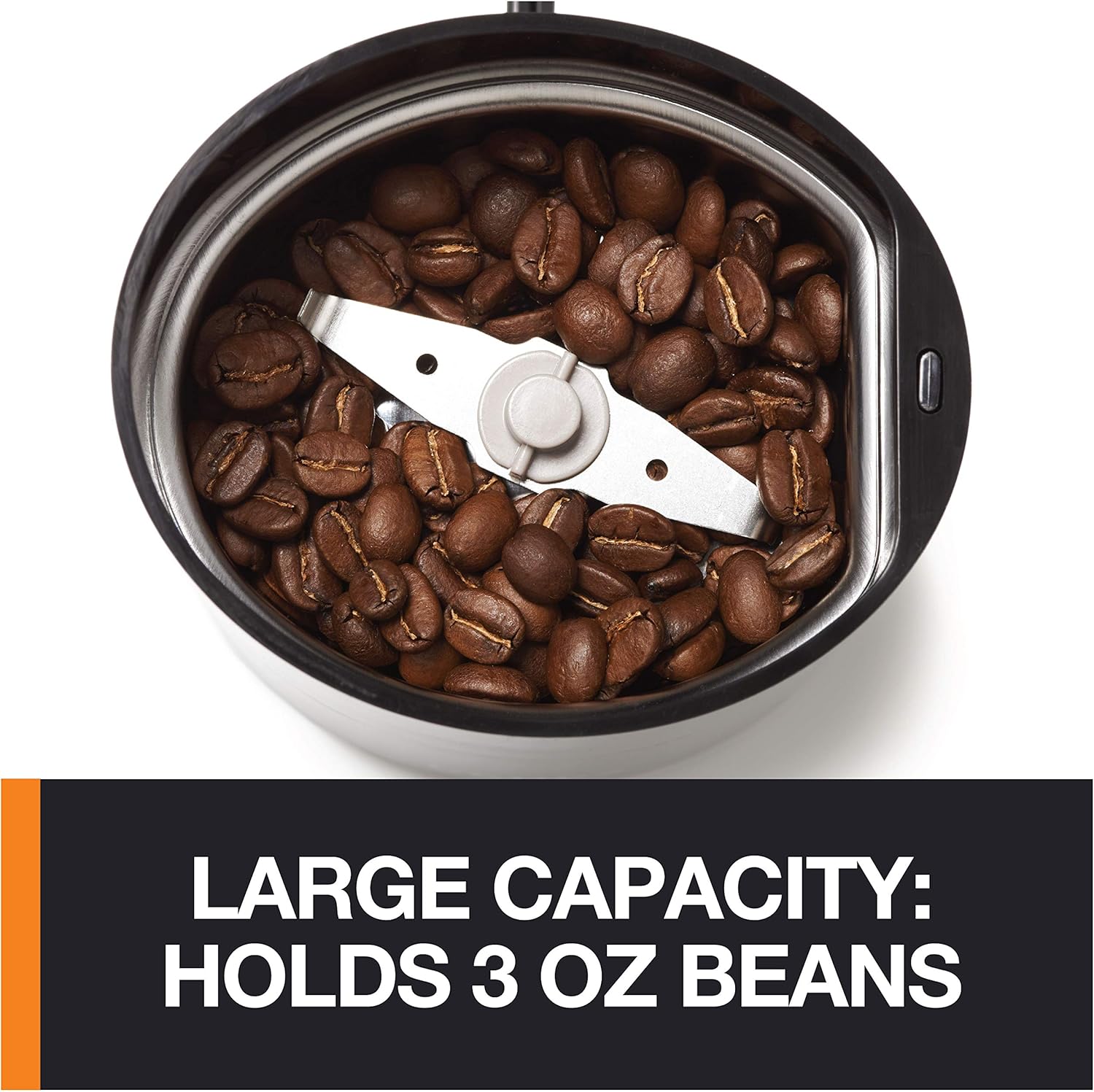 Electric Coffee Grinders, 3 oz Capacity, 200W Motor, Stainless Steel Blades for Uniform Grinding of Beans, Herb and Nuts, Coffee and Spice Grinder Electric