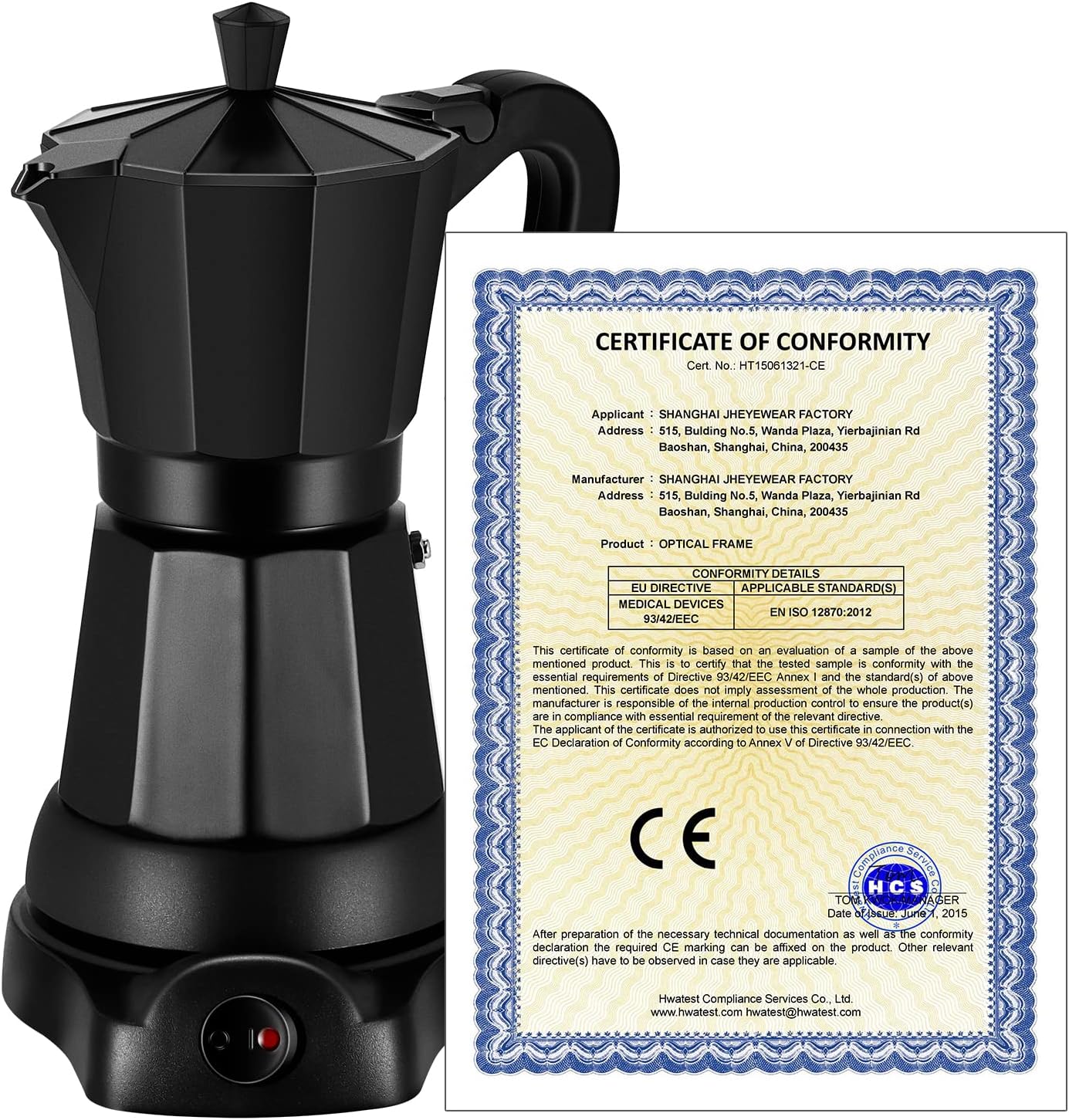Coffee Pot Electric Moka Pot 6 Cup, Espresso Coffee Maker Cafeteras Electricas Italian Coffee Maker Espresso Makers Portable Aluminum Electric Mocha Pot, Coffee Machine Moka Maker