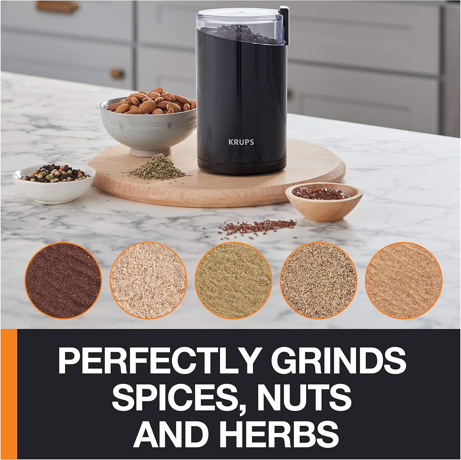 Electric Coffee Grinders, 3 oz Capacity, 200W Motor, Stainless Steel Blades for Uniform Grinding of Beans, Herb and Nuts, Coffee and Spice Grinder Electric