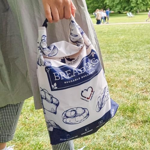 Bread Bags 2 Pack Reusable Zipper Bags for Homemade Bread Sourdough Extra Large Freezer Storage