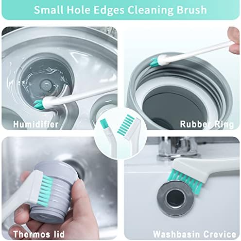 Small Cleaning Brush Tight Spaces, 8pcs Crevice Cleaning Brushes Tool for Household Use, Tiny Cleaning Brush Mini Parts Humidifier Toaster