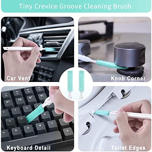 Small Cleaning Brush Tight Spaces, 8pcs Crevice Cleaning Brushes Tool for Household Use, Tiny Cleaning Brush Mini Parts Humidifier Toaster