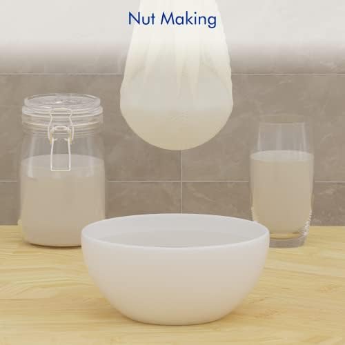 8 PCS Reusable Cheesecloth, Grade 100, 20x20 Inch Hemmed Cheese Cloth for Straining Craft, 100% Cotton Unbleached Cloth Strainer for Cooking, Baking, Juicing, Cheese Making