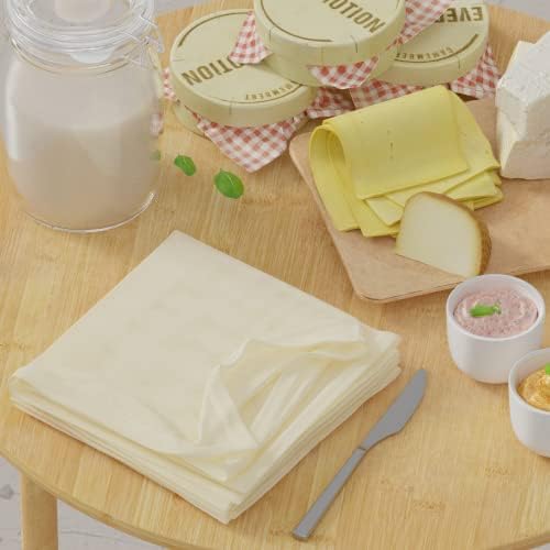 8 PCS Reusable Cheesecloth, Grade 100, 20x20 Inch Hemmed Cheese Cloth for Straining Craft, 100% Cotton Unbleached Cloth Strainer for Cooking, Baking, Juicing, Cheese Making