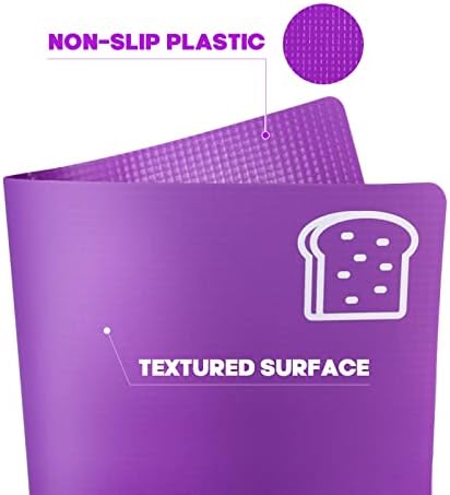 10 Pieces Flexible Cutting Boards, BPA Free Plastic Cutting Boards for Kitchen, Non Slip Cutting Mat for Meat and Vegetables