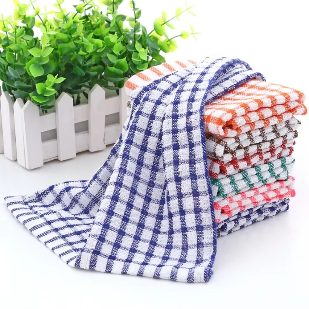 6PCS Cotton Kitchen Tea Towels – Ultra Absorbent, Lint-Free Dish Towels, Durable Cleaning Cloths for Home, Catering & Restaurant Use