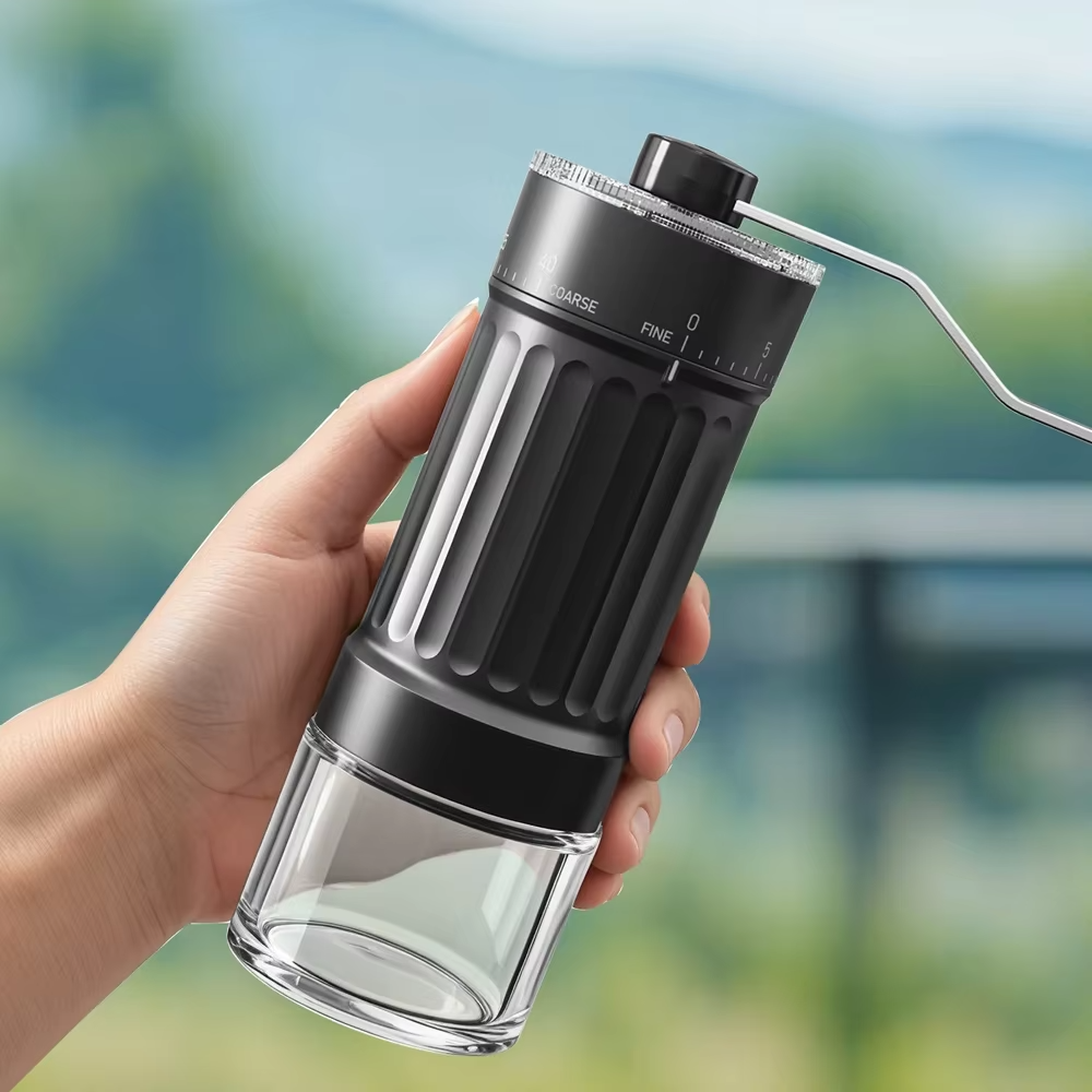 Mini Manual Coffee Grinder – 40 Adjustable Settings Hand Coffee Mill, 30g Portable Conical Burr Grinder for Espresso & Pour Over