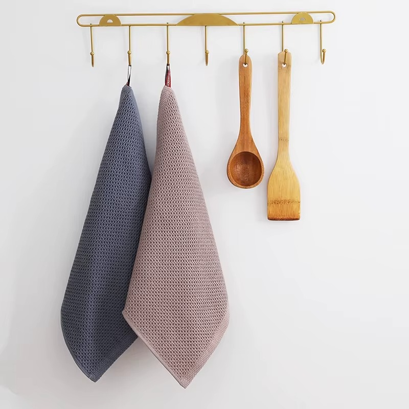 100% Cotton Dishcloth Set – Ultra Soft & Highly Absorbent Kitchen Towels, Reusable Household Cleaning Cloths for Dishes, Kitchen & Home Use