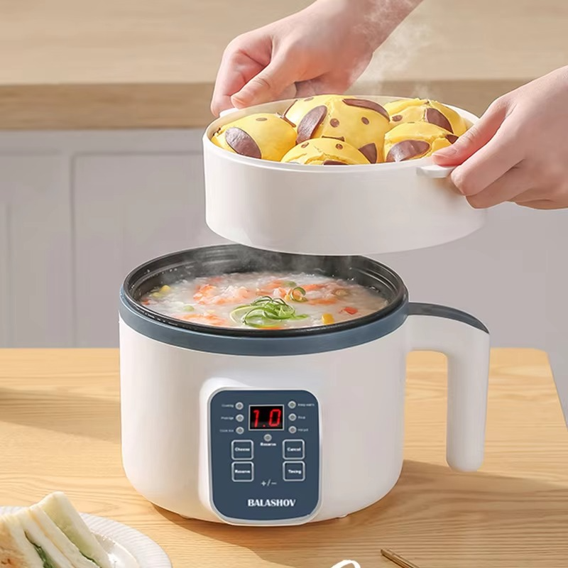 1.7L Electric Rice Cooker – Single/Double Layer 220V Multi Cooker, Non-Stick Smart Mechanical Rice & Steam Pot for Home
