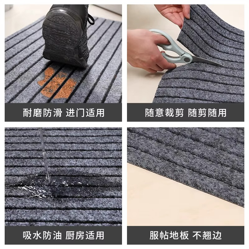 Anti-Slip Kitchen Mat – Full Coverage DIY Floor Carpet – Absorbent Oil-Resistant Kitchen Doormat – Long Hallway Runner Rug for Entrance, Easy to Clean Non-Slip Home Floor Mat