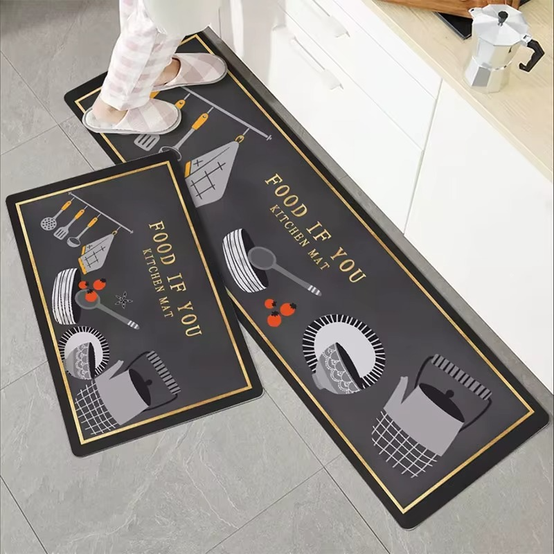 Kitchen Mat Floor Carpet – Fashion Simple Nordic Style Long Strip Runner Rug – Modern Home Décor Door Mat for Kitchen, Hallway, Entrance & Living Room