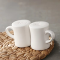 2Pcs Ceramic Spice Jar Can White Seasoning Bottle Salt Pepper Holder Shakers Spice Container Pot BBQ Condiment Kitchen Storage