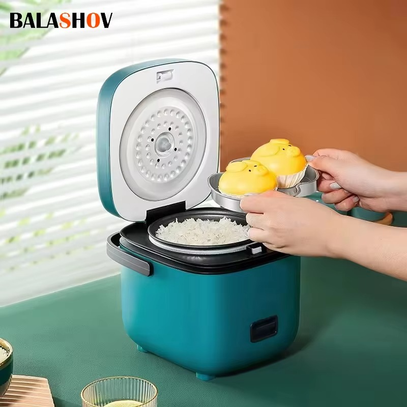 1.2L Mini Rice Cooker – Automatic Electric Cooking Machine for 1–2 People, Food Warmer & Steamer Compact Kitchen Appliance