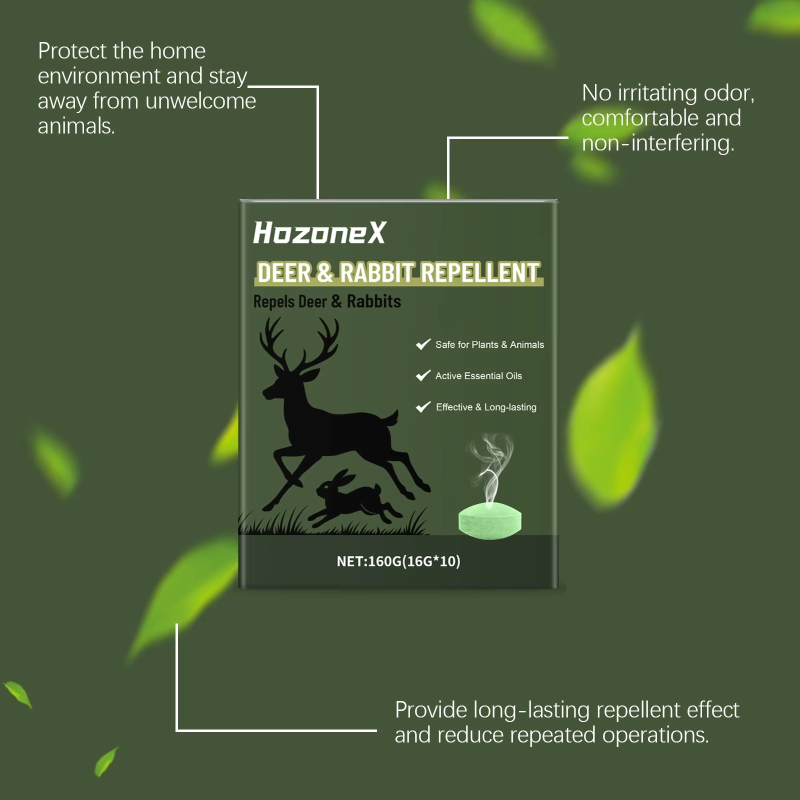 10PCS Mouse Rodent Repellent, Natural Mouse Repellent Peppermint Oil for Mice, Rats, Squirrels, Spiders and Pests, Keeps Pests Away Effectively from Garden & Home