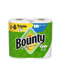 Paper Towels Quick Size, White, 2 Family Triple Rolls = 6+ Regular Rolls