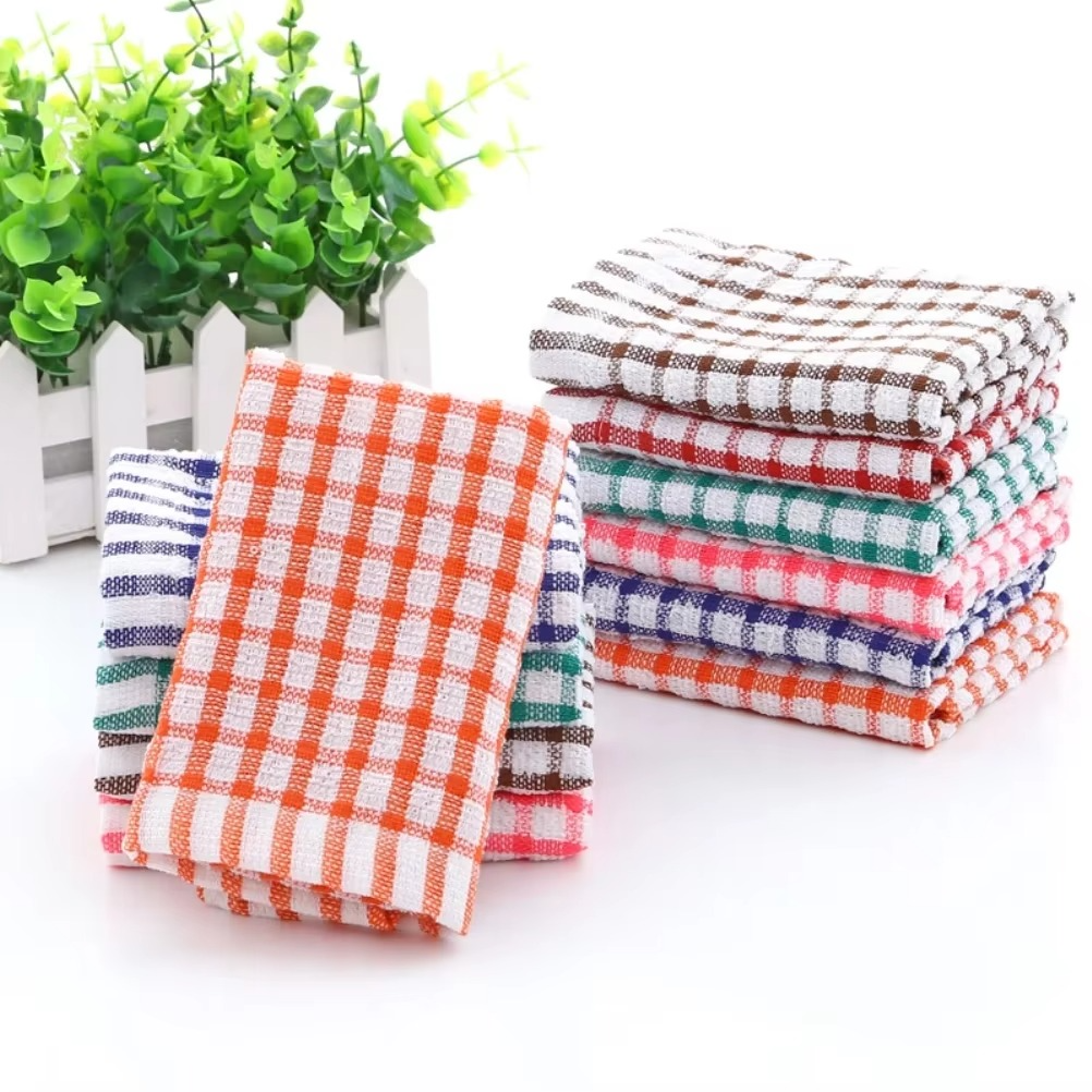 6PCS Cotton Kitchen Tea Towels – Ultra Absorbent, Lint-Free Dish Towels, Durable Cleaning Cloths for Home, Catering & Restaurant Use