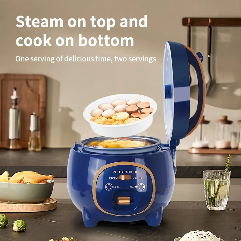 1.8L Mini Rice Cooker 110V–220V – Small Capacity Electric Cooker for Rice, Soup & Boiling Water, Portable Multi-Use Kitchen Appliance