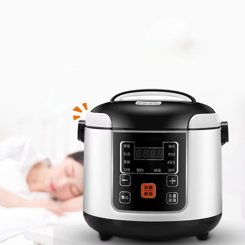 Portable Car Rice Cooker 2L – 12V/24V Electric Multi-Cooker for Truck & Travel, Soup, Porridge & Food Steamer Lunch Box