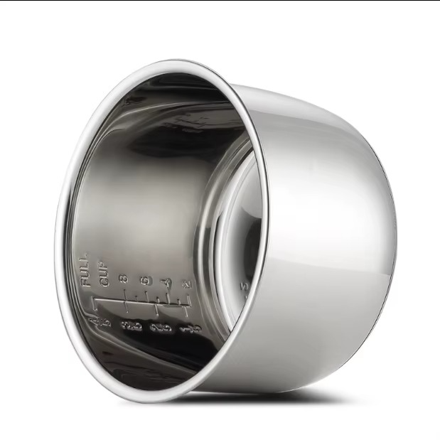 Pressure Cooker Inner Pot – 2L/3L/4L/5L/6L 304 Stainless Steel Rice Cooker Liner, Non-Stick Replacement Cookware Insert for Kitchen Accessories