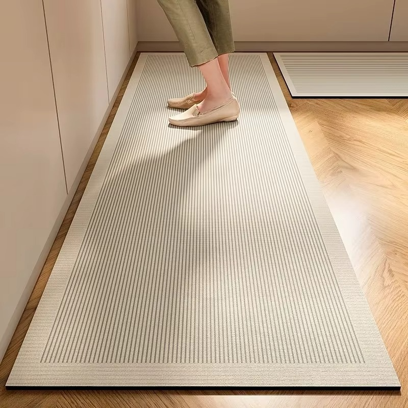 New 1 Pc Japanese Style Diatomite Mud Kitchen Floor Mat – Super Absorbent & Anti-Slip Soft Fast-Dry Carpet – Easy Clean Bathroom, Kitchen & Home Entrance Rug