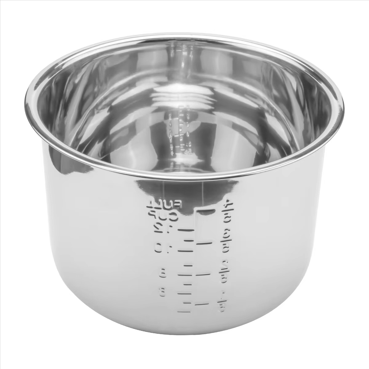 6L Pressure Cooker Inner Pot – Stainless Steel Rice Cooker Liner Replacement Insert, Durable 304 Steel Cooking Pot for Pressure Cookers