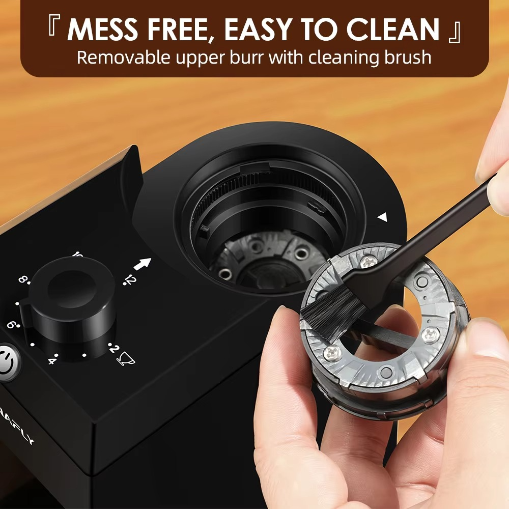 Automatic Burr Coffee Grinder Electric – 28 Adjustable Grind Settings Coffee Bean Mill for Espresso, French Press & Drip Coffee