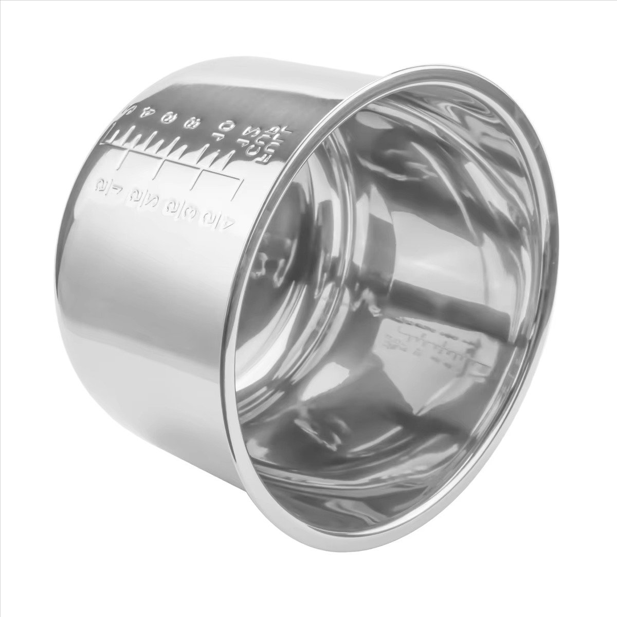 6L Pressure Cooker Inner Pot – Stainless Steel Rice Cooker Liner Replacement Insert, Durable 304 Steel Cooking Pot for Pressure Cookers