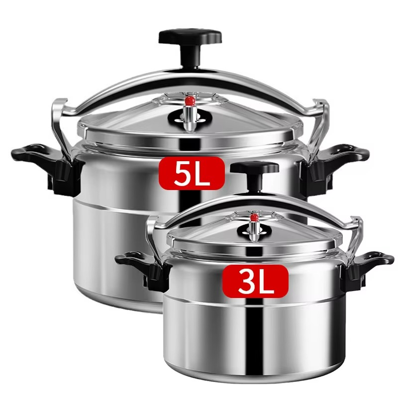 3L Pressure Cooker Aluminum Explosion Proof Pressure Canner with Safety Lock Pressure Cookers Canners Only for Gas