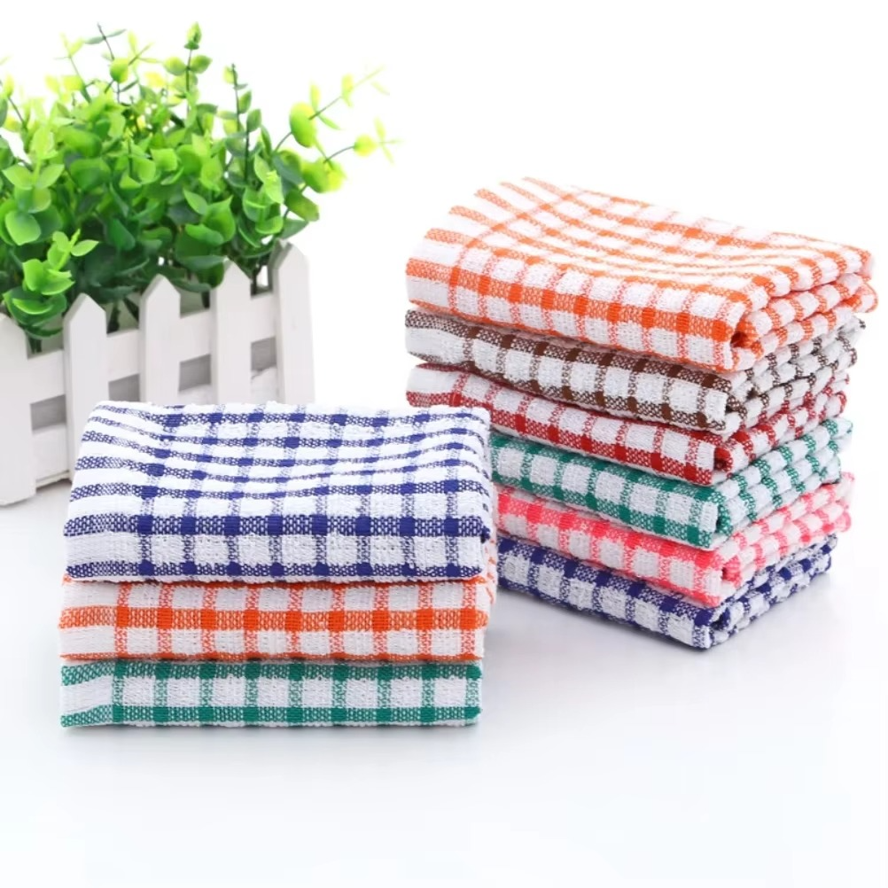 6PCS Cotton Kitchen Tea Towels – Ultra Absorbent, Lint-Free Dish Towels, Durable Cleaning Cloths for Home, Catering & Restaurant Use