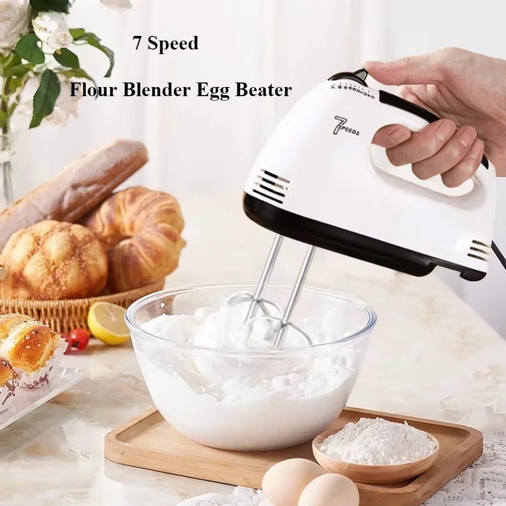 Handheld Electric Egg Beater – Multifunctional Kitchen Mixer for Egg White, Cream & Dough, Automatic Home Cooking Hand Mixer