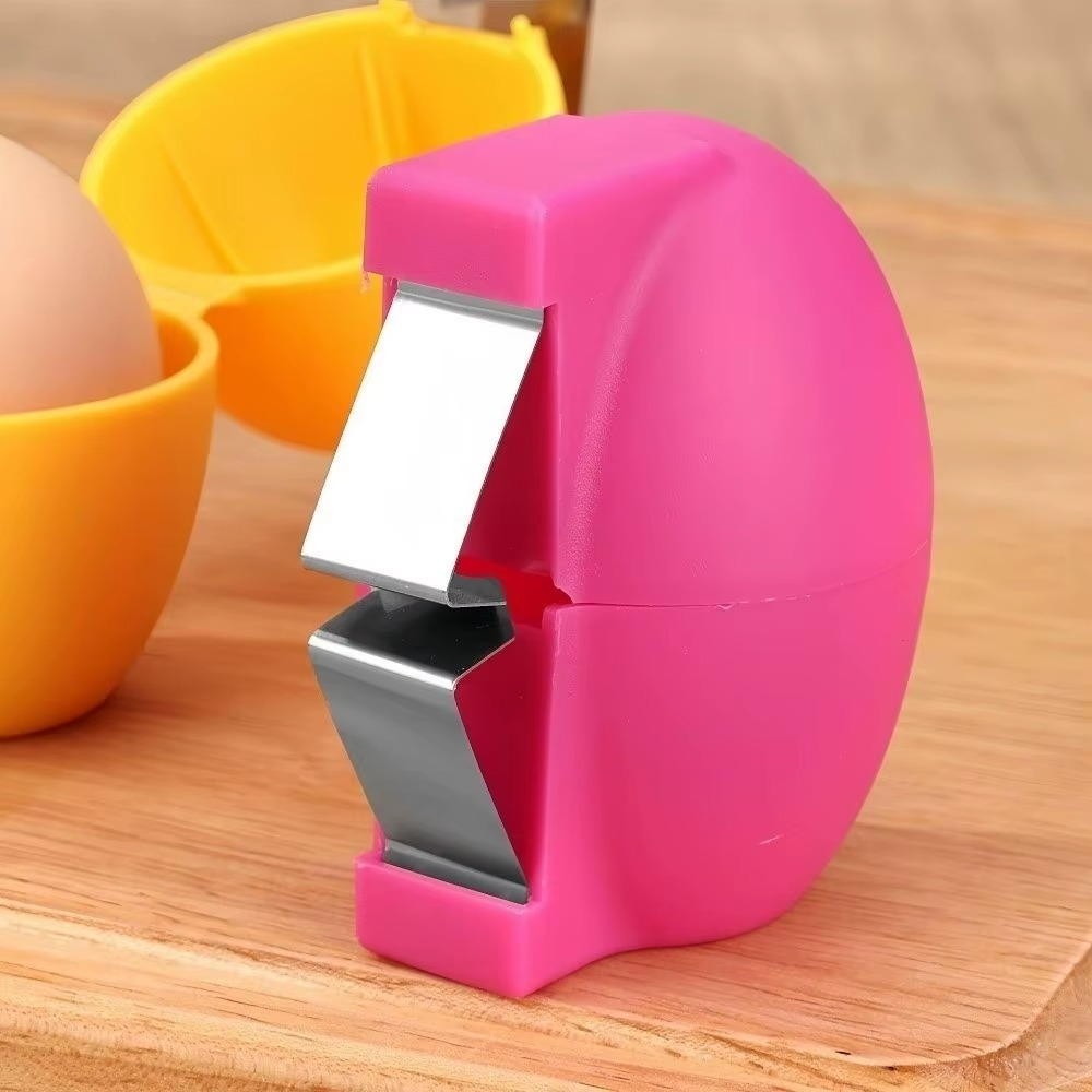 2026 New Egg Shell Opener, Stainless Steel Egg Cracker Tool, Multifunctional Egg Shell Opener for Raw & Hard-Boiled Eggs, Handheld Kitchen Gadget for Easy Peeling & Separating