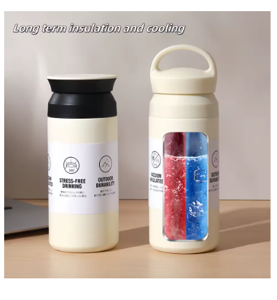 350ML Stainless Steel Vacuum Insulated Water Bottle – Portable Coffee Mug Travel Thermal Bottle Leak-Proof Thermal Tumbler Vacuum Flask