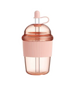 430ML Portable Flip Straw Cup – Leak-Proof Plastic Water Bottle with Straw, Heat-Resistant High-Capacity Drink Cup for Tea, Coffee, Milk & Juice