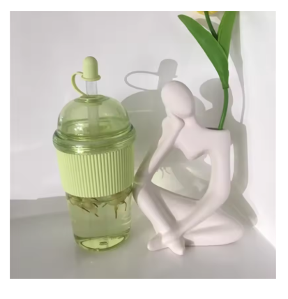 430ML Bubble Boba Tea Cup with Straw & Lid – Large Capacity Ins-Style Water Bottle for Tea, Coffee, Milk, Juice & Office Use