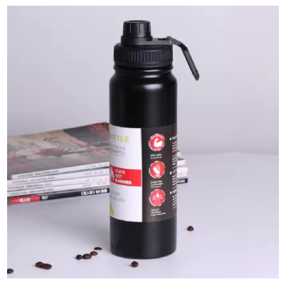 600ML / 800ML Stainless Steel Thermal Cup – Leak-Proof Vacuum Insulated Water Bottle with Tea Filter, Portable Travel Tumbler for Outdoor & Office Use