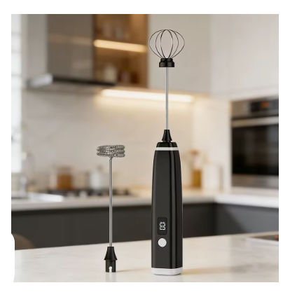 Cordless Rechargeable Milk Frother Handheld – Electric Drink Mixer & Egg Whisk for Coffee, Latte, Cappuccino Foam Maker, Portable for Camping & Kitchen