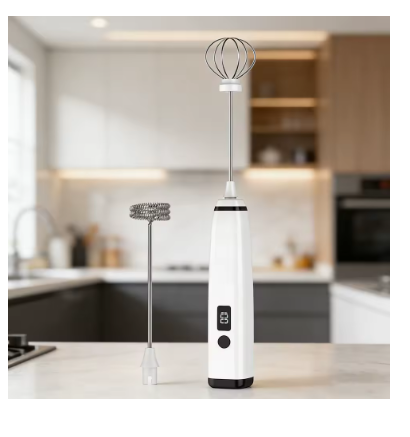 Cordless Rechargeable Milk Frother Handheld – Electric Drink Mixer & Egg Whisk for Coffee, Latte, Cappuccino Foam Maker, Portable for Camping & Kitchen