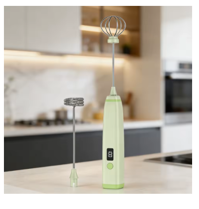 Cordless Rechargeable Milk Frother Handheld – Electric Drink Mixer & Egg Whisk for Coffee, Latte, Cappuccino Foam Maker, Portable for Camping & Kitchen