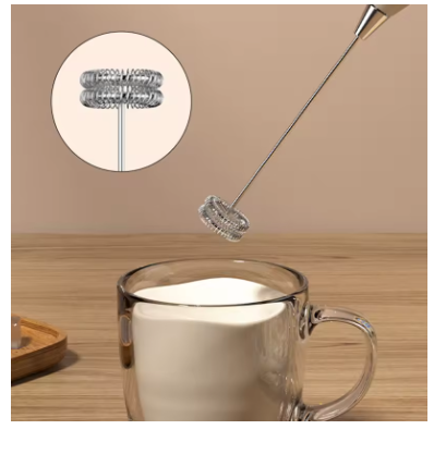 Handheld Electric Milk Frother – Coffee Foam Maker & Egg Mixer, Portable Milk Mixer for Latte, Cappuccino, Cream & Drink Frothing