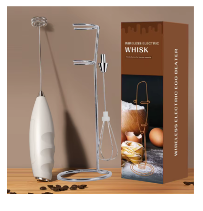 Handheld Electric Milk Frother – Coffee Foam Maker & Egg Mixer, Portable Milk Mixer for Latte, Cappuccino, Cream & Drink Frothing