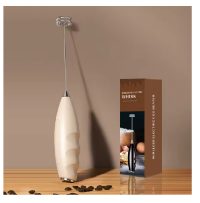 Handheld Electric Milk Frother – Coffee Foam Maker & Egg Mixer, Portable Milk Mixer for Latte, Cappuccino, Cream & Drink Frothing