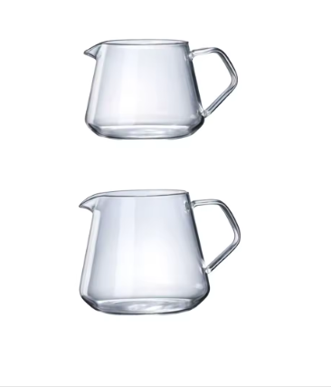 Coffee Sharing Pot Drip Coffee Maker – Heat-Resistant Glass Coffee Pot for Manual Drip Brewing, Hot Coffee Brewer Kettle