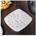 50PCS Square Air Fryer Perforated Parchment Paper – Non-Stick Baking & Steaming Basket Liners, Oil-Proof Cooking Paper